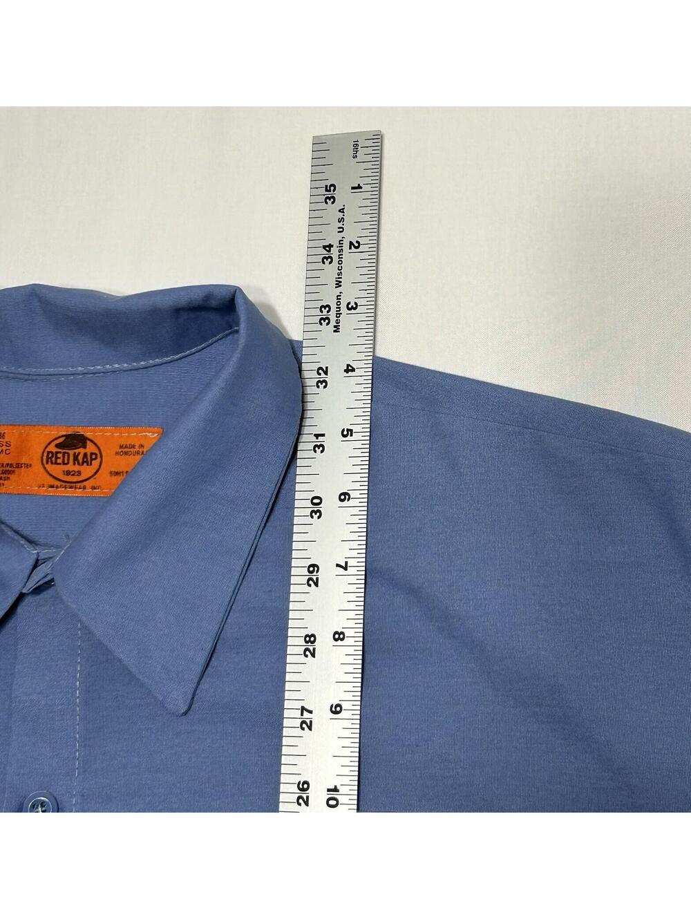 GAS MONKEY BAR n GRILL Dallas TX Work Shirt Blue Mens XXL - Picture 4 of 8
